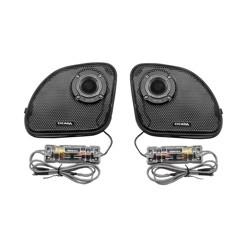 Cicada 2014-2023 H-D® Road Glide Grills w/ Tweeters