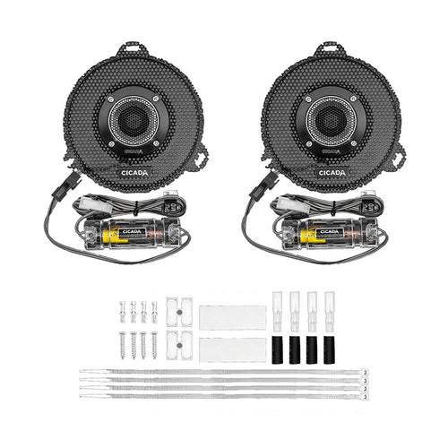 Cicada 2014-2023 H-D® Street Glide® Grills w/ Tweeters