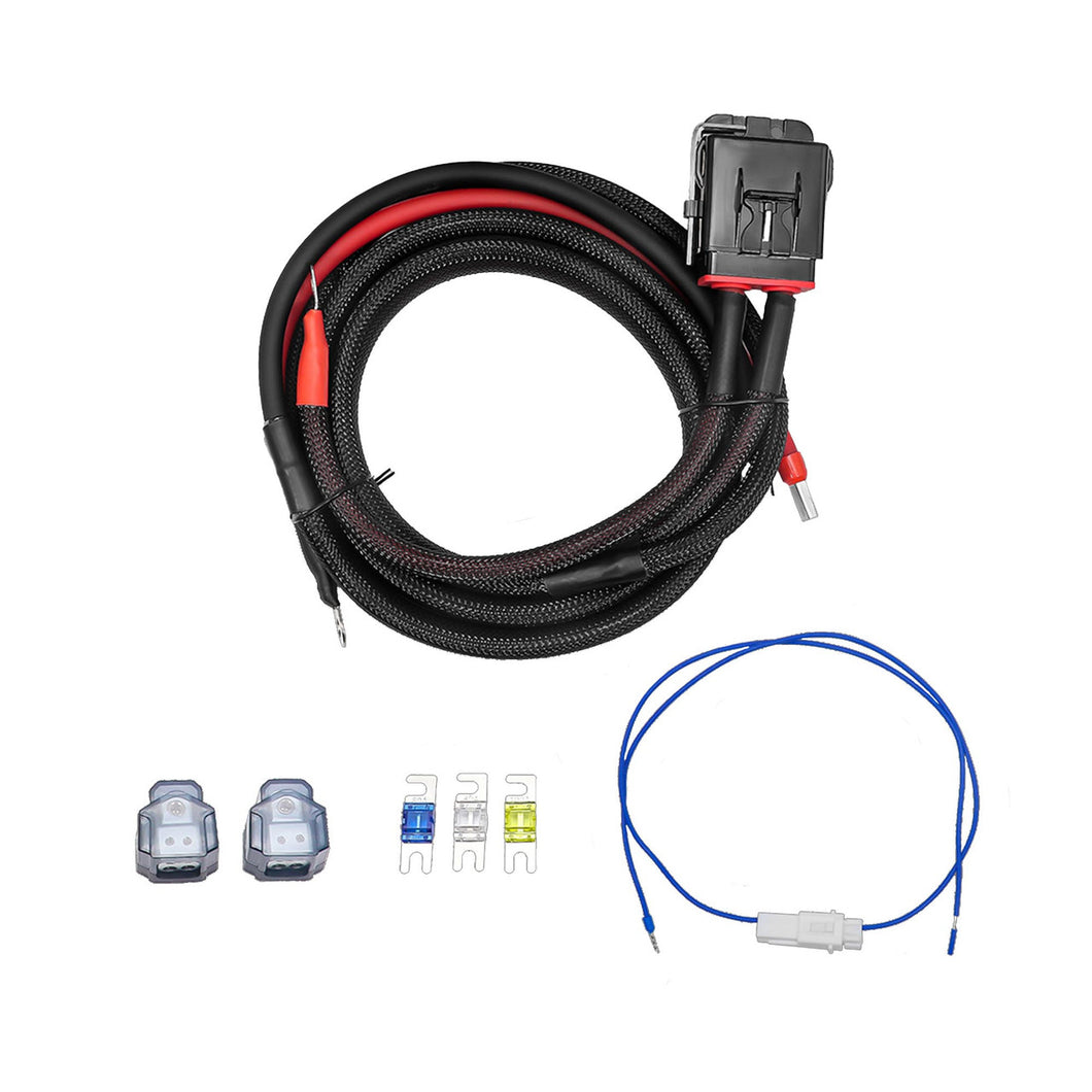Cicada HDPG4KD 4 Gauge Dual Amp Power Kit for Harley-Davidson Motorcycles