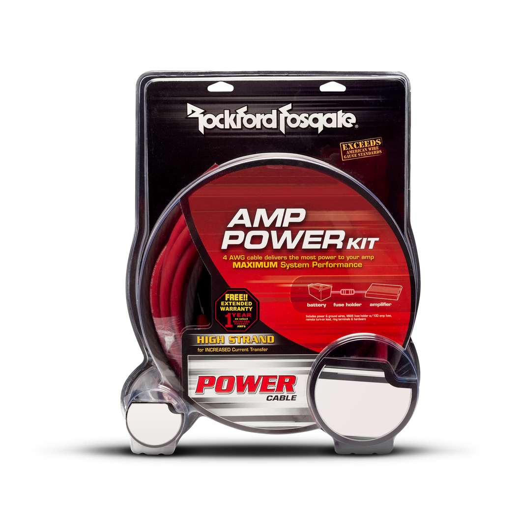 4 AWG Complete Dual Amp Installation Kit RFK4D